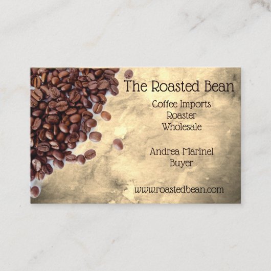 コーヒー会社カフェ 名刺 (正面)