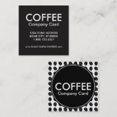 コーヒー会社カード スクエア名刺 (正面/裏面)