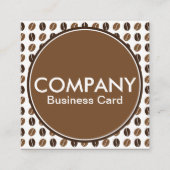 コーヒー会社カード スクエア名刺 (裏面)