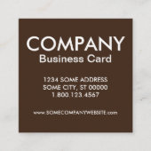 コーヒー会社カード スクエア名刺 (正面)