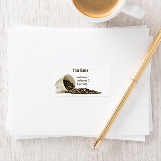 コーヒー住所 シール (インサイチュ)