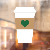 コーヒー使い捨てコーヒーカップ大好き ウィンドウサイン (シート2)