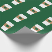 コーヒー使い捨てコーヒーカップ大好き ラッピングペーパー (角)