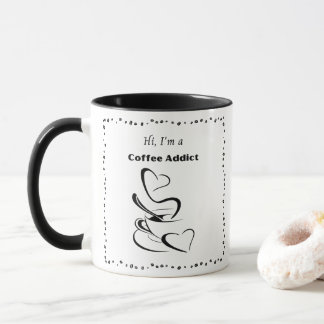 コーヒー依存症ホットコーヒーカップマグカップ マグカップ
