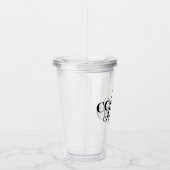 コーヒー俗物によって絶縁されるタンブラー アクリルタンブラー (右)
