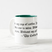 コーヒー信条 ツートーンマグカップ (正面左)