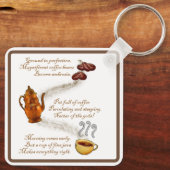 コーヒー俳句キーチェーン キーホルダー (裏面)