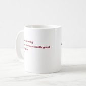 コーヒー俳句ブルゴーニュミニマルー コーヒーマグカップ (正面左)