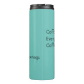 コーヒー俳句for朝ブラックタイポグラフィ タンブラー (裏面)