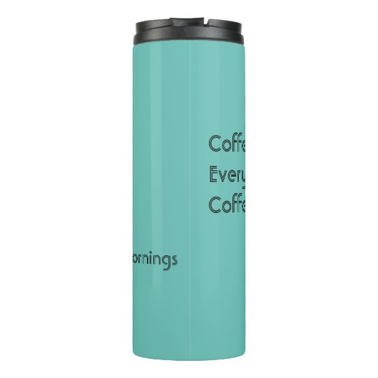 コーヒー俳句for朝ブラックタイポグラフィ タンブラー (裏面)