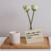 コーヒー俳句for朝ブラックタイポグラフィ ポストカード