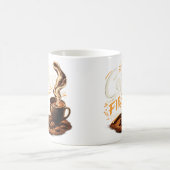 コーヒー優先 人はその後 面白い コーヒーマグ コーヒーマグカップ (中央)