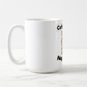 コーヒー優先 昼寝は後で かわいい猫 | Kawaii コーヒー コーヒーマグカップ (左)