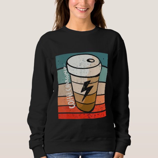 コーヒー充電 スウェットシャツ (正面)
