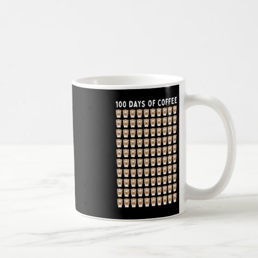 コーヒー先生100コーヒーカップ100日学校 コーヒーマグカップ (右)