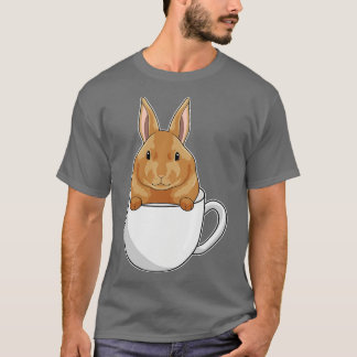 コーヒー入りのウサギ Tシャツ