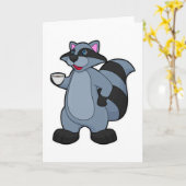 コーヒー入りのルーン カード (黄色い花)