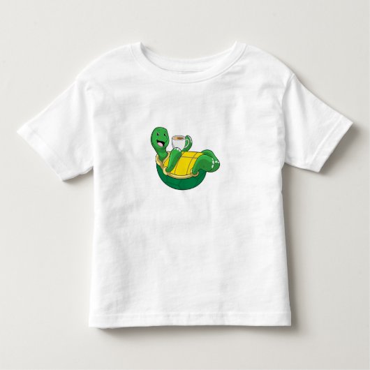 コーヒー入りの亀 トドラーTシャツ (正面)