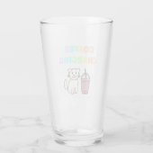 コーヒー入りの愛らしい猫 タンブラーグラス (裏面)
