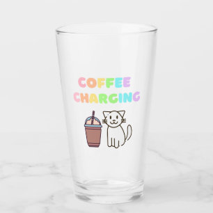 コーヒー入りの愛らしい猫 タンブラーグラス