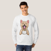 コーヒー入りの猫 Tシャツ (正面フル)