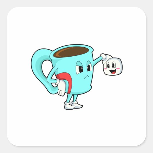 コーヒー入りカップ.PNG スクエアシール (正面)
