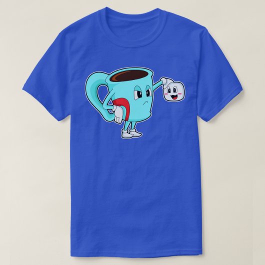 コーヒー入りカップ Tシャツ (デザイン正面)