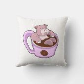 コーヒー入りカバ クッション (裏面)