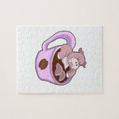 コーヒー入りカバ ジグソーパズル (横)