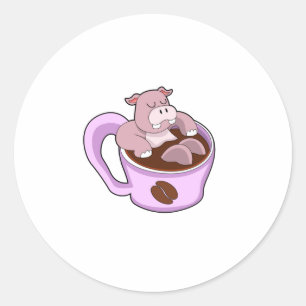 コーヒー入りカバ ラウンドシール