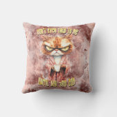 コーヒー入りクランキー猫 クッション (裏面)