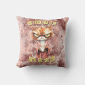 コーヒー入りクランキー猫 クッション (正面)