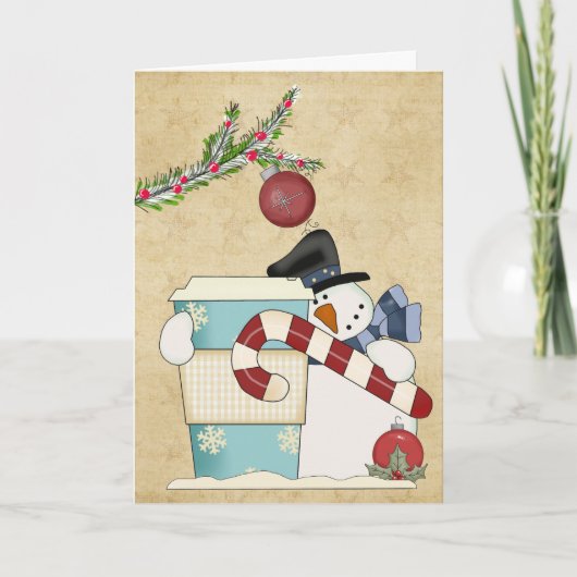 コーヒー入りスノーメンジュ シーズンカード (正面)