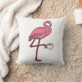 コーヒー入りフラミンゴ クッション (ブランケット)