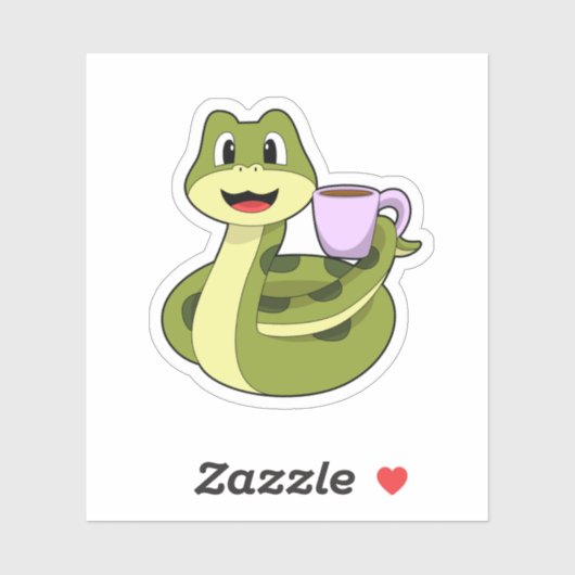 コーヒー入りヘビ シール (シート)