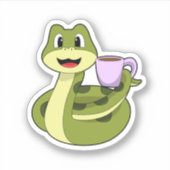 コーヒー入りヘビ シール (正面)