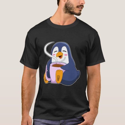 コーヒー入りペンギン Tシャツ (正面)