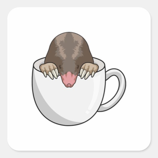 コーヒー入りモル スクエアシール (正面)