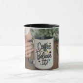 コーヒー入り文字カップ信じカップ マグカップ (中央)