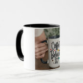 コーヒー入り文字カップ信じカップ マグカップ (正面左)