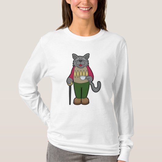 コーヒー入り犬 Tシャツ (正面)