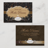 コーヒー入り茶豆チョコレートキャラメル 名刺 (正面/裏面)