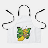 コーヒー入り蝶 エプロン (正面)