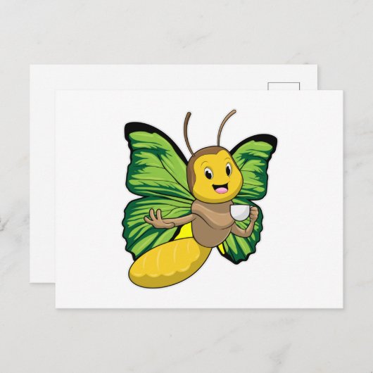 コーヒー入り蝶 ポストカード (正面/裏面)