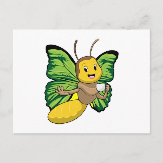 コーヒー入り蝶 ポストカード (正面)