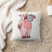 コーヒー入り豚ポット クッション (ブランケット)