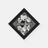 コーヒー入れろ！ホワイト スタンダードカクテルナプキン (角)