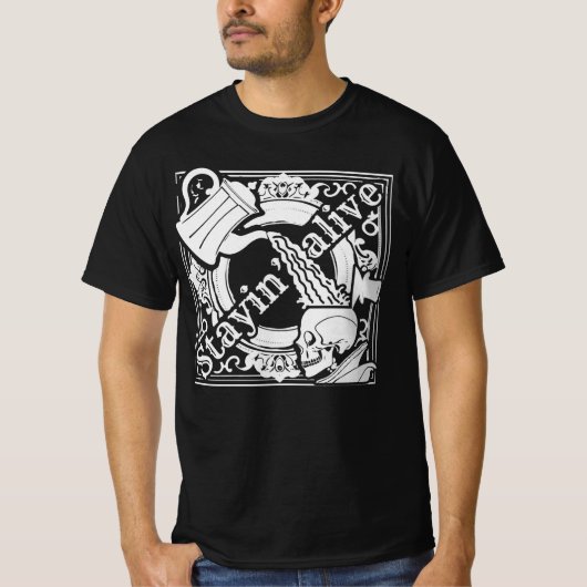 コーヒー入れろ！ホワイト Tシャツ (正面)