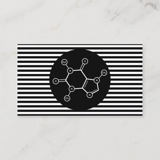 コーヒー分子ストライプスタンプ・カード ロイヤリティカード (裏面)
