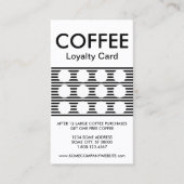 コーヒー分子ストライプスタンプ・カード ロイヤリティカード (正面)